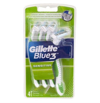 Gillette Blue 3 Sense Care Engangsskraper - 4 stk.