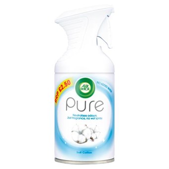 Air Wick Pure Aerosol Air Freshener - Myk Bomull - 250 ml