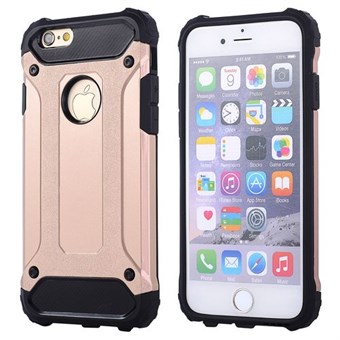 Super hardcase plast og TPU deksel for iPhone 5 / iPhone 5S / iPhone SE 2013 - Rose Gold