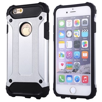 Super hardcase plast og TPU deksel for iPhone 5 / iPhone 5S / iPhone SE 2013 - Sølv