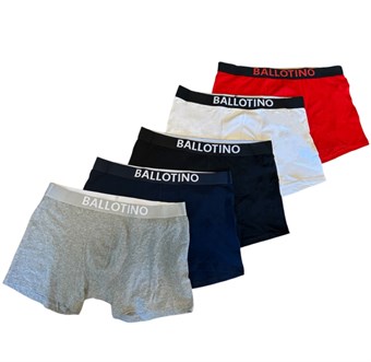 BALLOTINO - Boxershorts 5-pakning Low Rise Tight Trunks - (Velg størrelse)