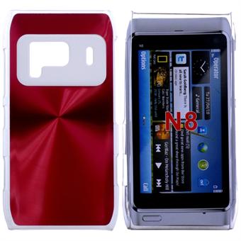 Aluminiumsdeksel til Nokia N8 (rød)