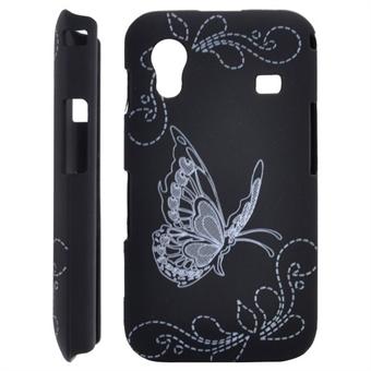 Samsung Galaxy ACE Butterfly-deksel (svart)