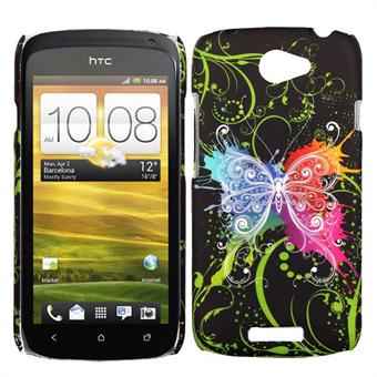 HTC ONE S Butterflies-deksel (neon)