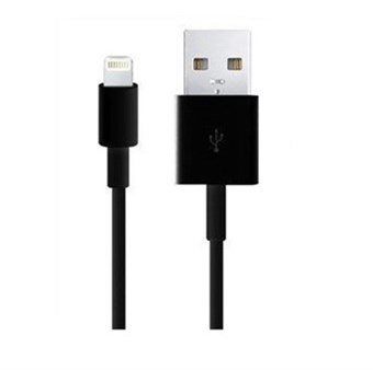 IPad / iPhone / iPod Lightning USB-kabel Sort - 1 meter