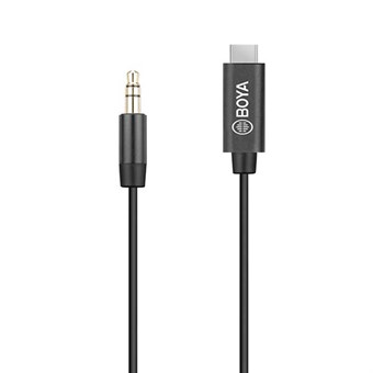 Boya Adapterkabel 3.5 Minijack til USB Type C - 20 cm