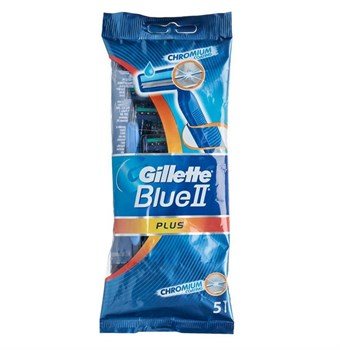 Gillette Blue II Plus Engangsskraper - 5 stk.