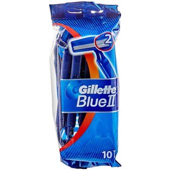 Gillette Blue II Enkeltskraper - 10 stk