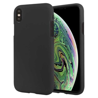 Mykt silikondeksel til iPhone XS Max - Svart