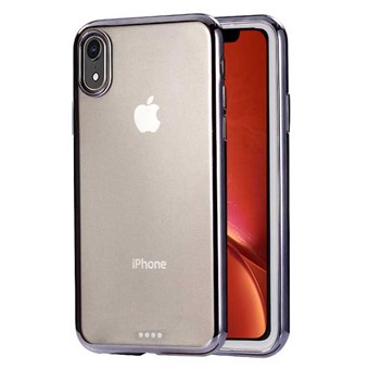 Super Slim Electroplating Hard Case Cover for iPhone XR - Svart