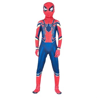  Iron Spiderman Costume Kids - Inkl. Maske + Dress - Medium 110-120 cm