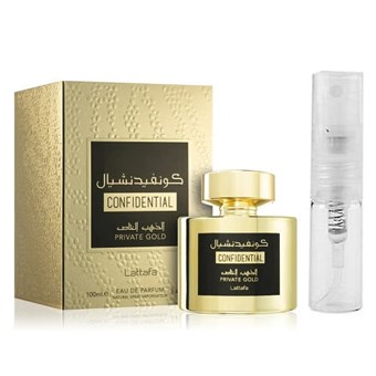 Confidential Private Gold by Lattafa - Eau de Parfum - Duftprøve - 2 ml