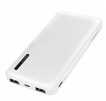 LogiLink - Mobil Powerbank 10000 mAh - Microusb + USB-C