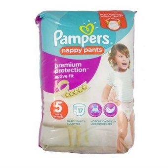 Pampers Pants Str. 5 (11-18 kg) - Pakke med 17 stk.