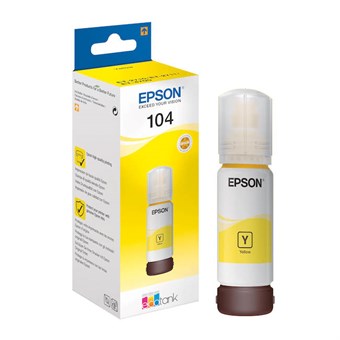 Epson 104 gul blekkpåfylling 70 ml original C13T00P440