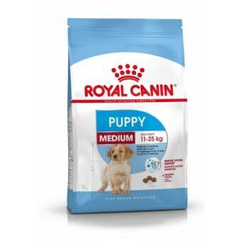 Fôr Royal Canin Medium Puppy Barn/Junior Mais Fugler 4 Kg