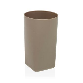 Tannbørste-holder Kenai Beige polypropylen (7,2 x 11,9 x 7,2 cm)