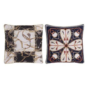 Pute DKD Home Decor Polyester Flerfarget (2 pcs) (40 x 40 cm)