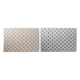 Gulvteppe DKD Home Decor Hvit Grå polypropylen (2 pcs) (120 x 197 x 1 cm)