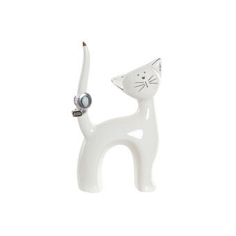 Dekorativ Figur DKD Home Decor Porselen Katt (13 x 5 x 20.8 cm)