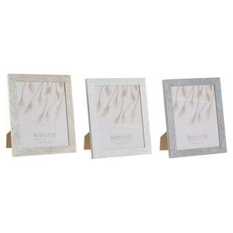 Fotoramme DKD Home Decor S3024158 Urban Krystall Grå Beige Hvit PS (24,5 x 2 x 29,5 cm) (3 enheter)