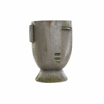 Planter DKD Home Decor Fiberglass Grå (26 x 23 x 34 cm)