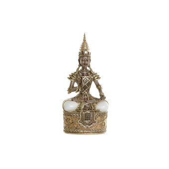 Dekorativ figur DKD Home Decor Gyldenbrun Buddha Resin (13 x 7 x 27 cm)