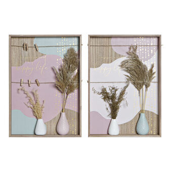 Veggpryd DKD Home Decor Tre MDF (35 x 4 x 50 cm) (2 pcs)