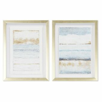 Maleri DKD Home Decor Abstrakt (30 x 2,5 x 40 cm) (2 enheter)