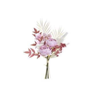 Gjeng DKD Home Decor Hvit Lyse Rosa PE (28 x 13 x 46 cm)