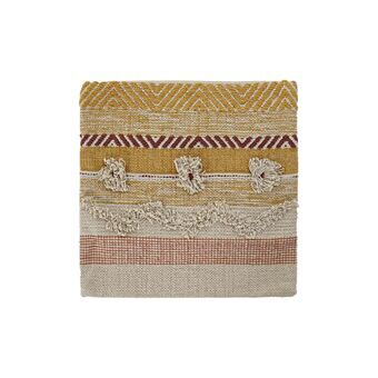 Putetrekk DKD Home Decor Flerfarget Fringe Boho (45 x 3 x 45 cm)