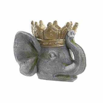 Planter DKD Home Decor Grå Elefant Gyllen Magnesium (38 x 31,2 x 28,3 cm)