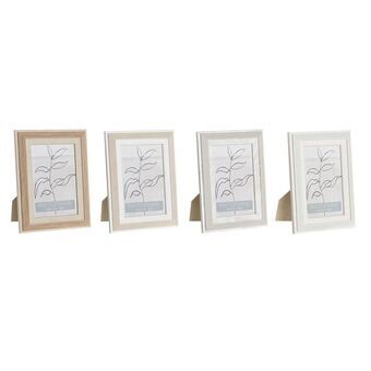 Fotoramme DKD Home Decor Beige Grønn PS Skandinavisk (15 x 1,5 x 20 cm) (4 enheter)