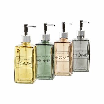 Såpedispenser DKD Home Decor Krystall ABS 500 ml (7,5 x 7,5 x 21 cm) (4 enheter)