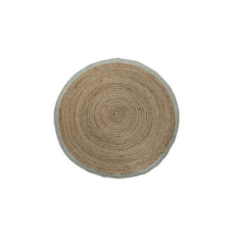 Gulvteppe DKD Home Decor Scandi Grønn Lysebrun Jute (120 x 120 x 1 cm)