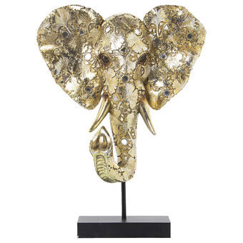 Bust Alexandra House Living Gyllen Plast Elefant 16 x 31 x 39 cm