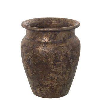 Planter Alexandra House Living Gyllen Keramikk 22 x 23 x 28 cm