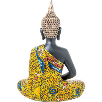 Dekorativ Figur Alexandra House Living Flerfarget Plast Buddha 29 x 17 x 41 cm