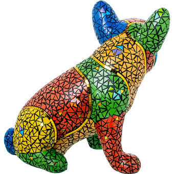 Dekorativ Figur Alexandra House Living Flerfarget Plast Hund 29 x 18 x 28 cm