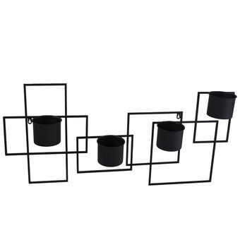 Planter Alexandra House Living Svart Metall 91 x 11 x 40 cm Anheng