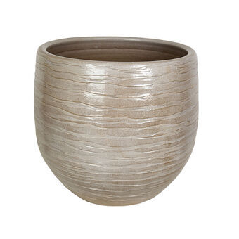 Planter Romimex Beige Keramikk 30 x 30 x 30 cm