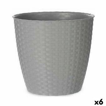 Dekorative Pongponger Stefanplast Grå Plast 29 x 26,5 x 29 cm (6 enheter)