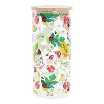 Tin DKD Home Decor Fruktig bambus Borosilikatglass 10 x 10 x 22 cm (1400 ml)