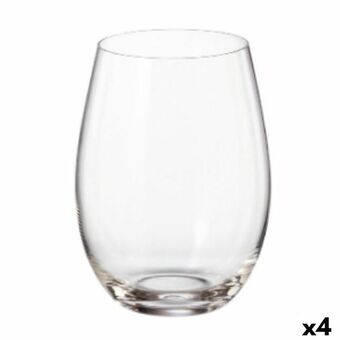 Sett med glass Bohemia Crystal Clara 560 ml Krystall 6 Deler (4 enheter)