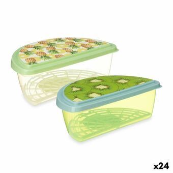 Matboks Frukt Ananas Kiwi Plast 23 x 8 x 13 cm (24 enheter)