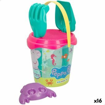 Strandlekesett Peppa Pig Ø 18 cm (16 enheter)