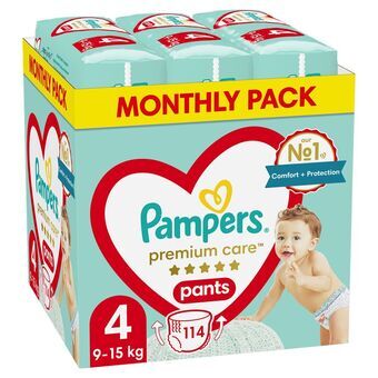 Engangsbleier Pampers                                 9-15 kg 4 (114 Enheter)