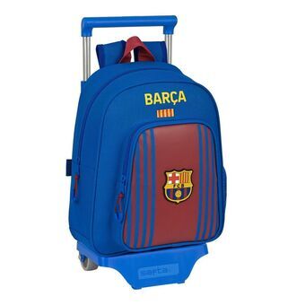 Skoleryggsekk med Hjul F.C. Barcelona 27 x 33 x 10 cm