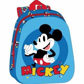 Skolebag Mickey Mouse Clubhouse Blå 27 x 33 x 10 cm