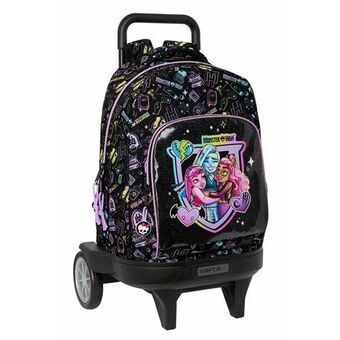 Skoleryggsekk med Hjul Monster High 33 x 45 x 22 cm